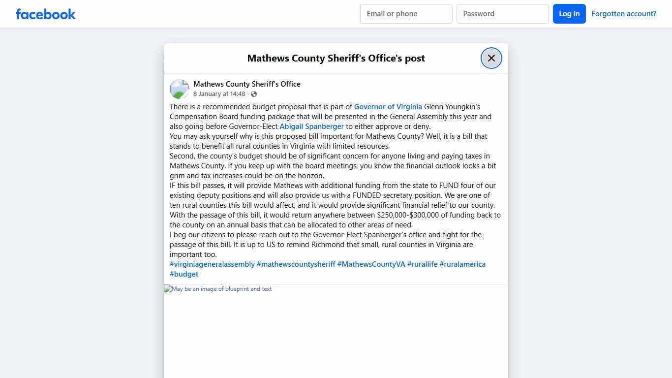 There is a recommended... - Mathews County Sheriff's Office Facebook