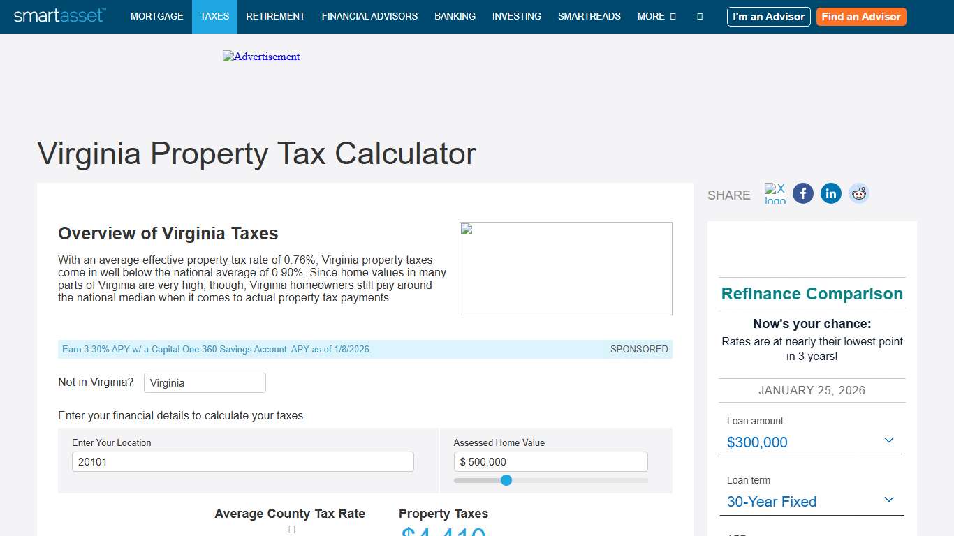 Virginia Property Tax Calculator - SmartAsset